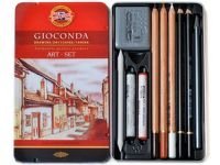 Набор для графики Koh-I-Noor "Gioconda Art-Set" 10 предметов, в металл коробке