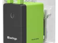 Точилка механическая Berlingo "Color Zone", салатовая, пласт. корпус