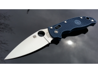 Складной нож Spyderco Manix 2 Lightweight Dark Blue, сталь Crucible CPM® S110V™, рукоять пластик FRCP, синий