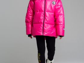 Куртка текстильная с полиуретановым покрытием для девочек