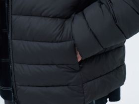 Базовая ультралёгкая куртка с капюшоном, Черный