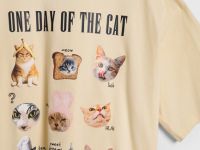 Футболка с принтом для девочек, Желтый