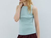 Майка в рубчик, Зеленый