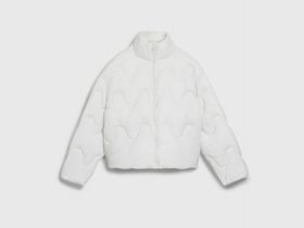 Короткая утеплённая куртка, Бежевый