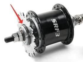 Стопорное кольцо для планетарных и односкоростных втулок (серебристый)