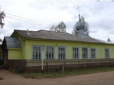 Здание, в котором размещался эвакогоспиталь N 3168 для раненых советских воинов