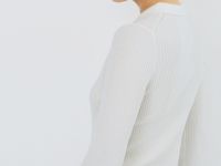 Кардиган в рубчик, Белый