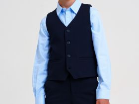 Комплект трикотажный для мальчиков: брюки, жилет