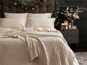 Постельное белье Экрю, страйп-сатин 40156