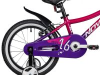 Детский велосипед Novatrack Katrina 16 V-Brake, год 2025, цвет Красный-Фиолетовый