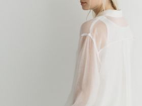 Длинная рубашка из лиоцелла, Белый
