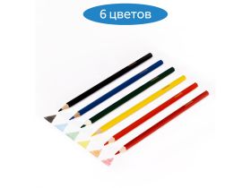 Набор карандашей цветных Гамма "Классические" 6 цв., заточен., картон. упаковка, европодвес