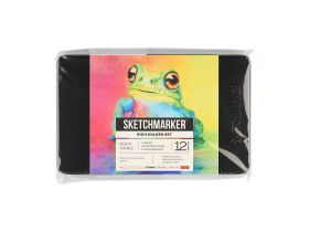 Набор карандашей акварельные Sketchmarker "Яркие цвета", 12 цветов, жестяной пенал