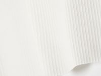 Поло в рубчик с коротким рукавом, Белый