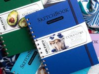 Скетчбук для акварели на спирали Малевичъ 15х20 см 20 л 300 г, 100% хлопок, лиловый