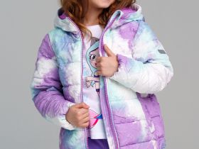 Куртка текстильная с полиуретановым покрытием для девочек