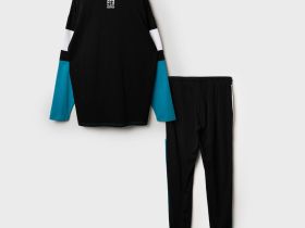 Комплект трикотажный для мальчиков: фуфайка (футболка с длинными рукавами), брюки