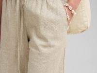 Свободные шорты со льном