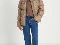 Стеганая куртка с воротником-стойкой