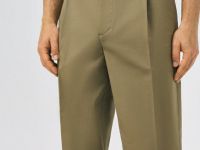 Брюки из твила, Бежевый