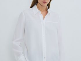 Блузка из лиоцелла, Белый