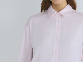 Блузка из сатина, Розовый