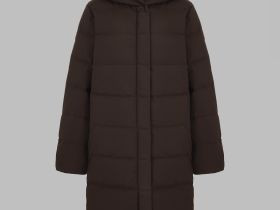 Длинный пуховик с натуральным пухом