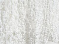 Кружевной лонгслив с завязками для девочек, Белый