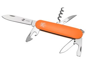 Нож перочинный Stinger 90 мм, 11 функций, оранжевый, в блистере