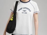 Футболка slim fit из хлопкового джерси