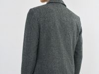 Однобортный пиджак из смесовой шерсти, Серый