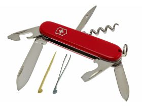 Нож перочинный Victorinox Tourist, сталь X55CrMo14, рукоять Cellidor®, красный