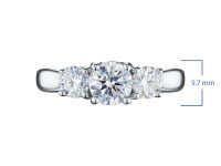 Классическое кольцо из белого золота э4012кц02187900_white