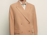 Двубортный жакет полуприлегающего силуэта