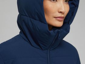 Длинный пуховик с натуральным пухом