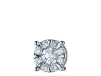 Подвеска из белого золота с бриллиантами э4701пд05153500