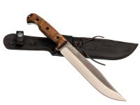 Туристический нож Kizlyar Supreme Bastardo TW, сталь 420HC, рукоять орех