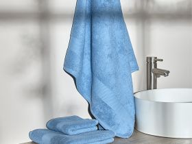 Полотенце махровое Gusto, голубое