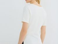 Футболка с драпировкой, Белый