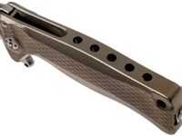 Нож складной LionSteel SR22 B (BRONZE) Mini, сталь Uddeholm Sleipner® Satin, рукоять титан по технологии Solid®, бронзовый