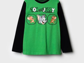 Фуфайка трикотажная для мальчиков (футболка с длинными рукавами)