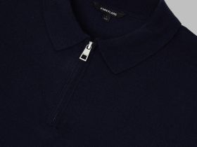 Джемпер-поло полуприлегающего кроя с шерстью