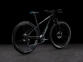 Горный велосипед Cube Aim Race 27.5, год 2023, цвет Черный-Синий, ростовка 14