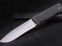 Туристический нож Кизляр ПП Филин, сталь AUS-8, рукоять эластрон, черный