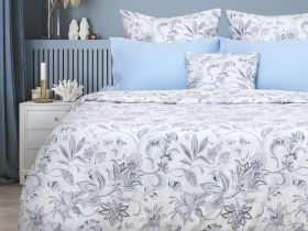 Постельное белье Azzurro, голубое