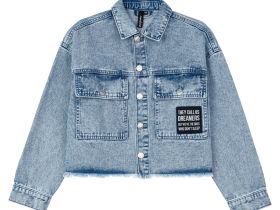 Куртка текстильная джинсовая для девочек