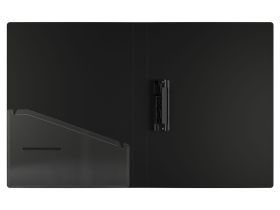 Папка c зажимом Berlingo "Instinct" А4, пластик, 17 мм, 700 мкм, с внутр. карманом, фламинго