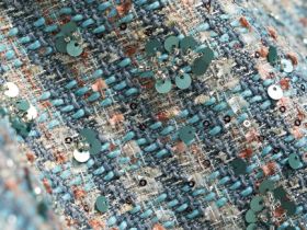 Юбка мини из твида, Зеленый