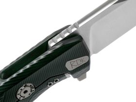Нож складной LionSteel ROK A BS, сталь Satin Finish Bhler M390, рукоять алюминий, чёрный