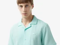 Мужская хлопковая рубашка Lacoste свободного кроя